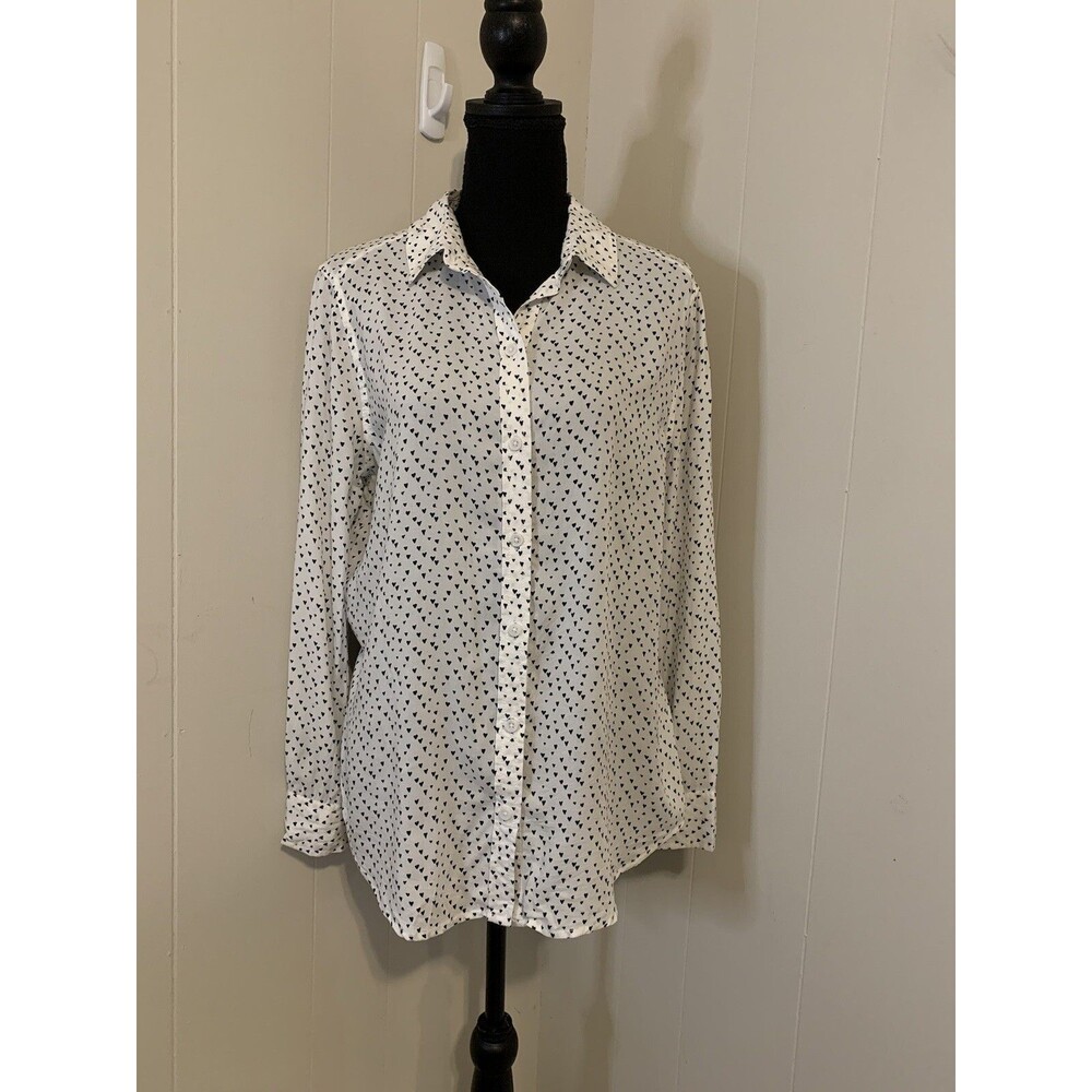 BEACH LUNCH LOUNGE Womens Size Small Top TAMMY Hearts New
